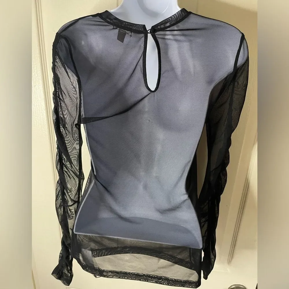 Sheer Mesh blouse - Picture 3 of 7